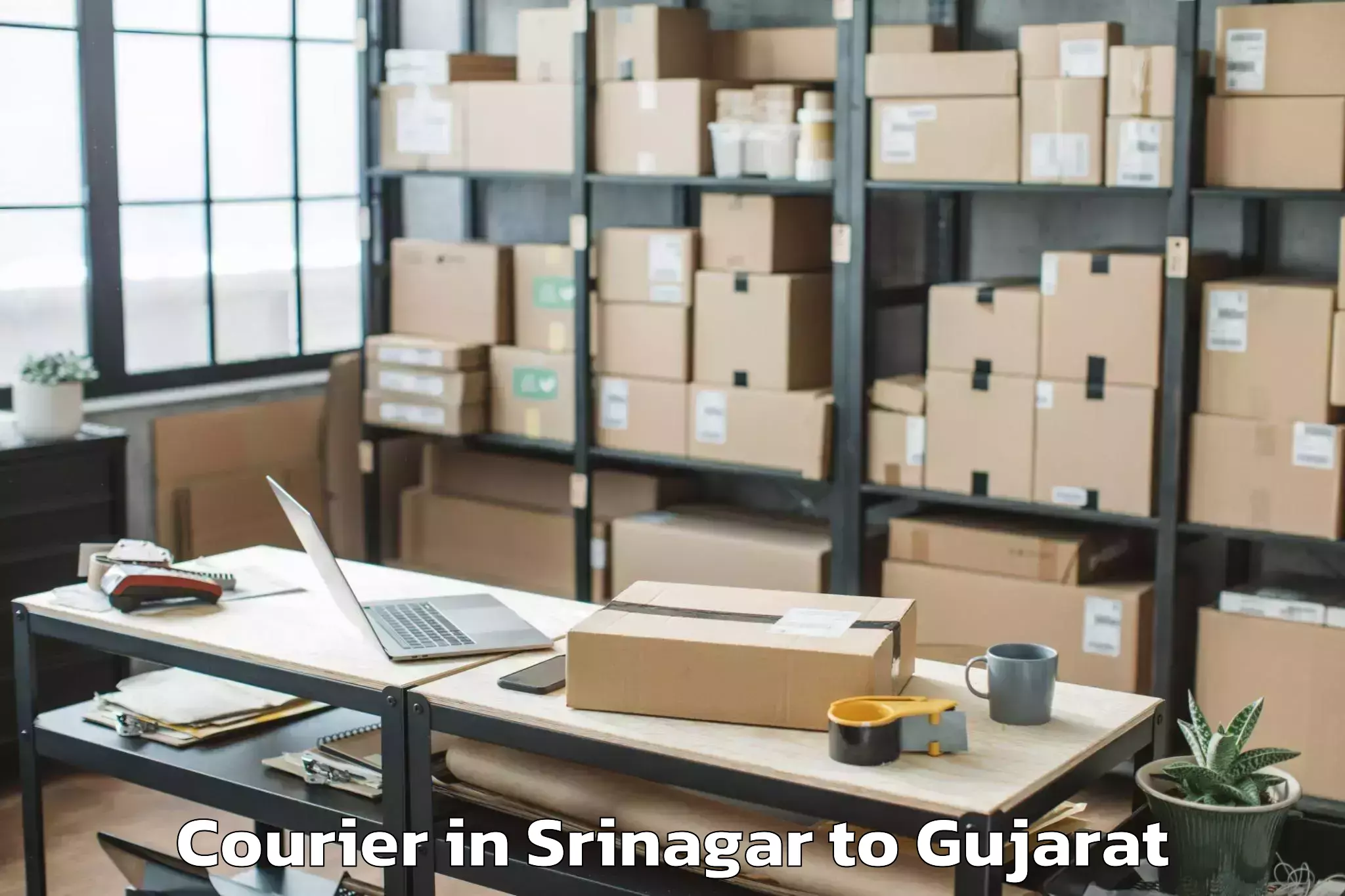 Reliable Srinagar to Jhagadia Courier